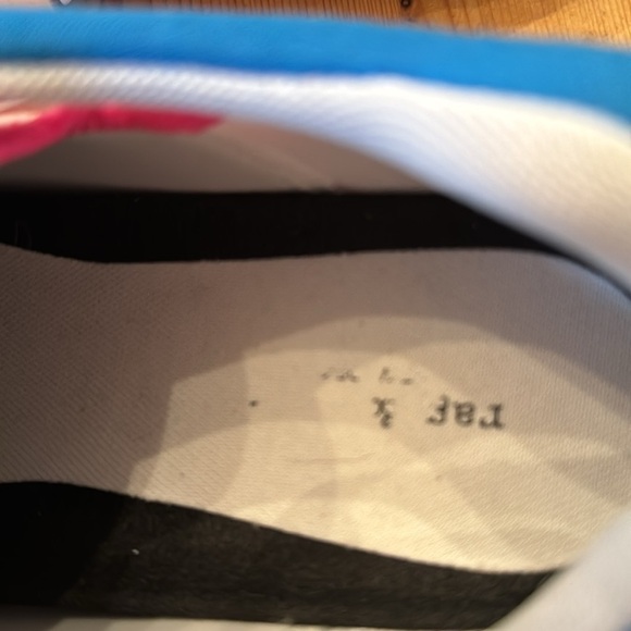 rag & bone New York Women Retro Runner 2.0 Sneakers White Pink Multi sz 8 - Picture 9 of 10